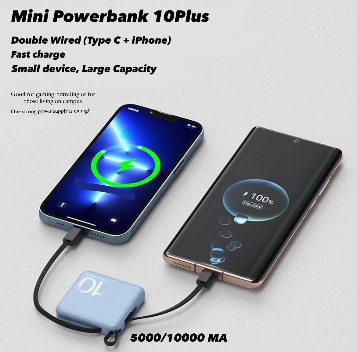 Mini Power Bank 10Plus (5.000 / 10.000) mAh
